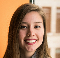 Victoria Lawson, CFO e líder numa empresa de trading financeiro, em retrato